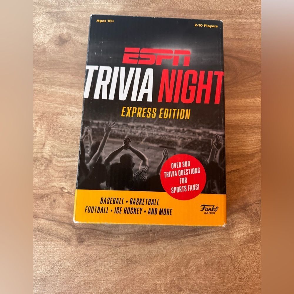 Funko Games ESPN Trivia Night Express Edition/ Trivia Game For 2-10 Players New